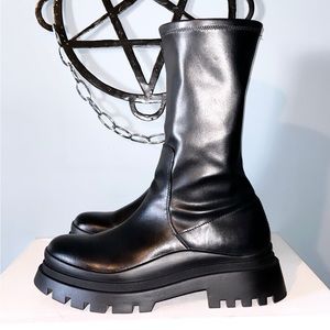 Zara platform boots